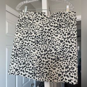 Loft animal print skirt